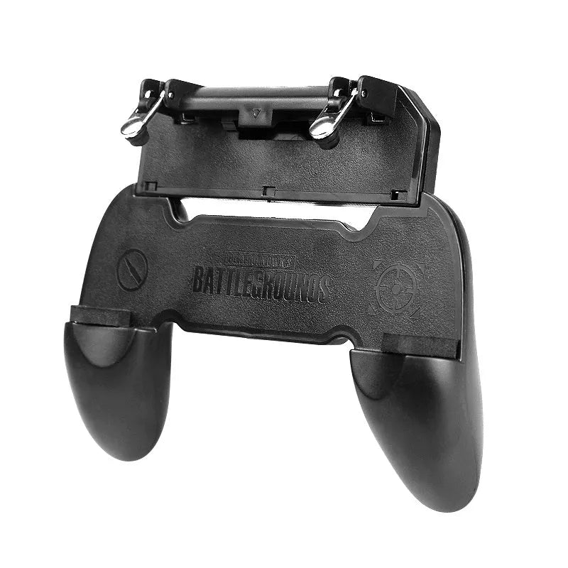 Mobile phone auxiliary physical plug-in suit handle gamepad controller in black colour with wired connection