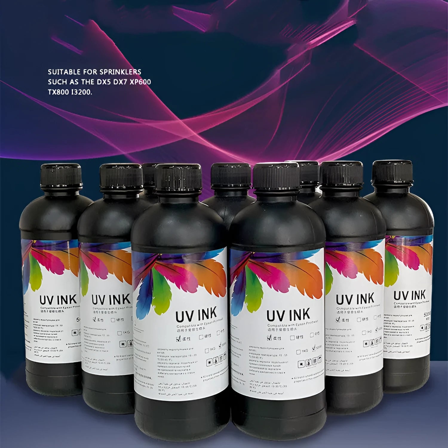 500ml Epson UV printer ink cartridge for XP600 5th and 7th generation machines