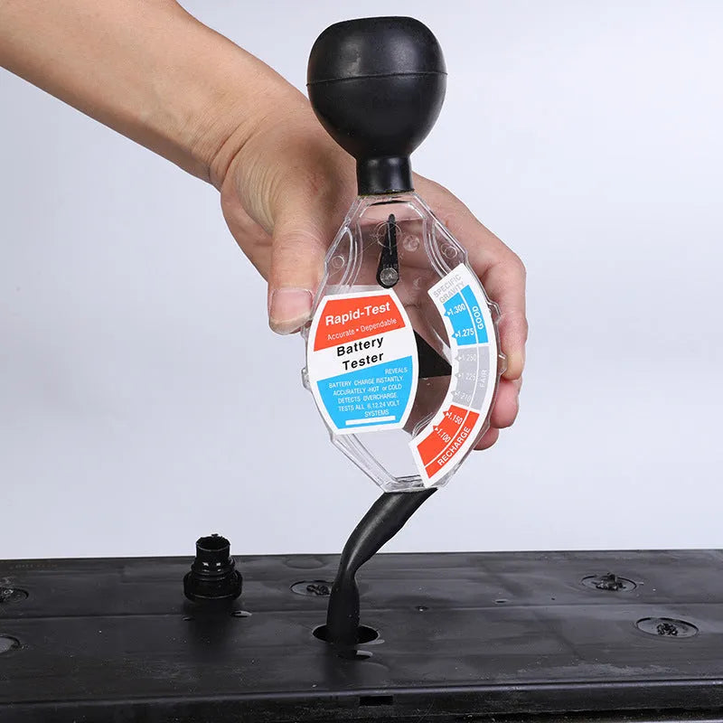 ABS suction electrolyte hydrometer for lead-acid battery testing with measurement scale