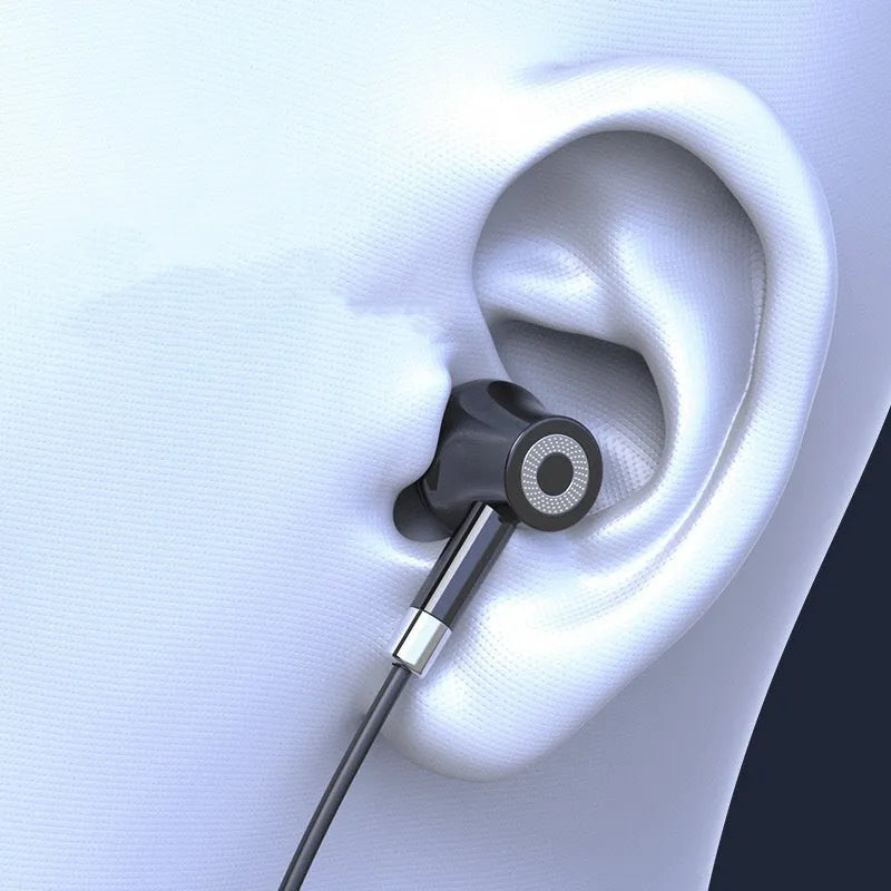 Wireless Bluetooth sports headphones with neck-hanging design showing power display card and available in four colours