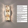 Crystal wall lamp in chrome or gold finish, available in 200mm, 300mm, 400mm, 600mm and 1000mm lengths