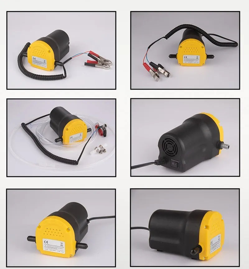 12V electric self-priming oil gear pump with engineering plastic body for fluid transfer
