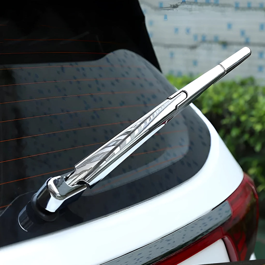 Hyundai rear window wiper cover trim set in silvery ABS plastic for 2010 models