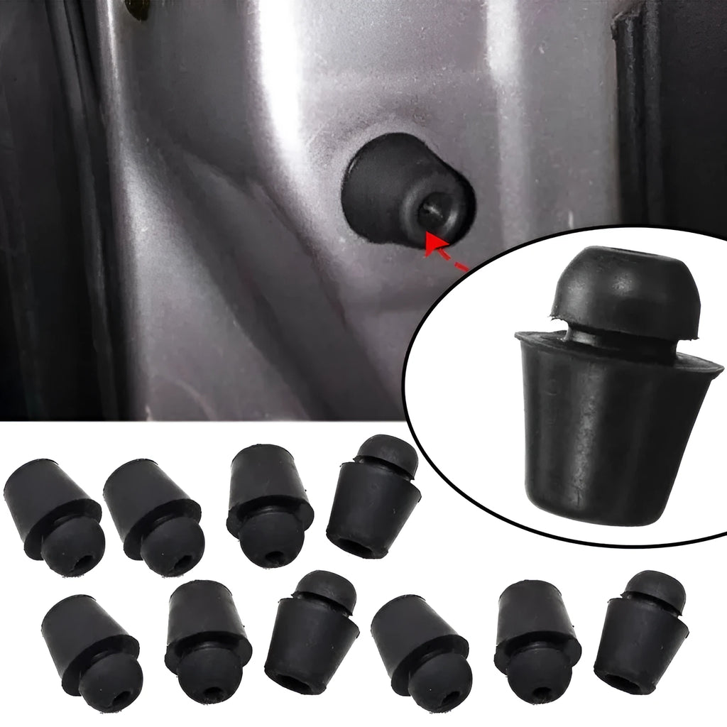 Ten rubber automobile buckle buffer clips for trunk shock absorption in X16 colour