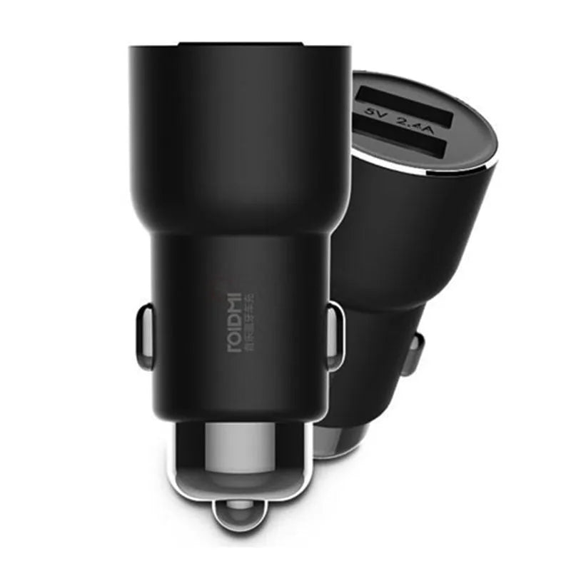 Black Ruimi 3S Music Bluetooth car charger with USB port for vehicle use