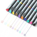 Set of 10 hook line pens with 0.38mm fine nib for technical drawing and architectural drafting