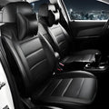 Cow leather car seat cover in binding style for all-season vehicle protection