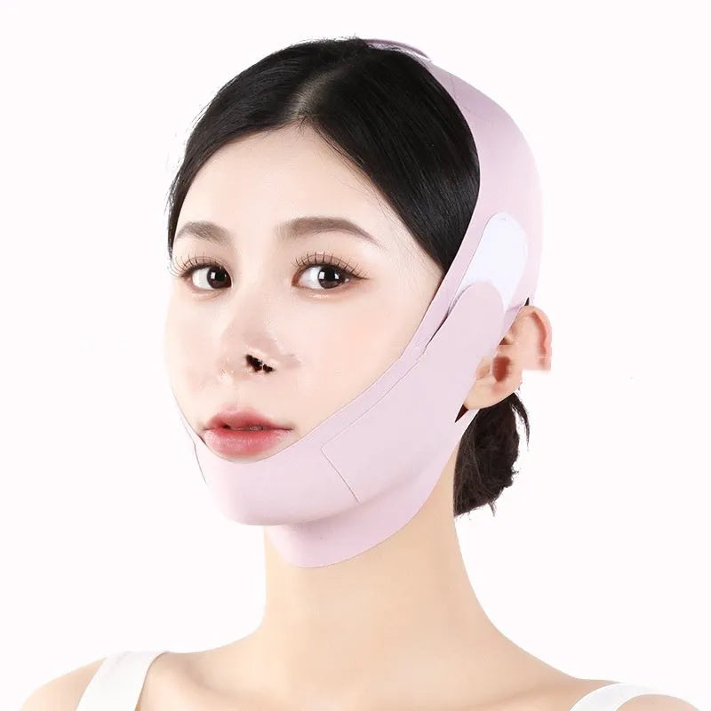 Small V face shaping lifting mask in purple or green with 9.0 graphene fabric