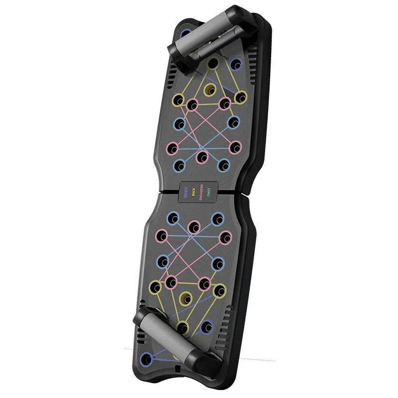 ABS plastic push up support plate fitness equipment on a floor, colour options available.