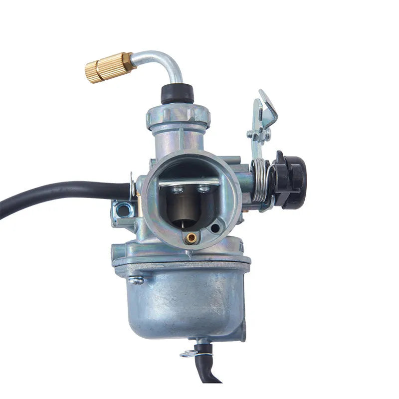 Motorcycle carburetor assembly with flat suction plunger design in Ba Jia and PE26 specifications
