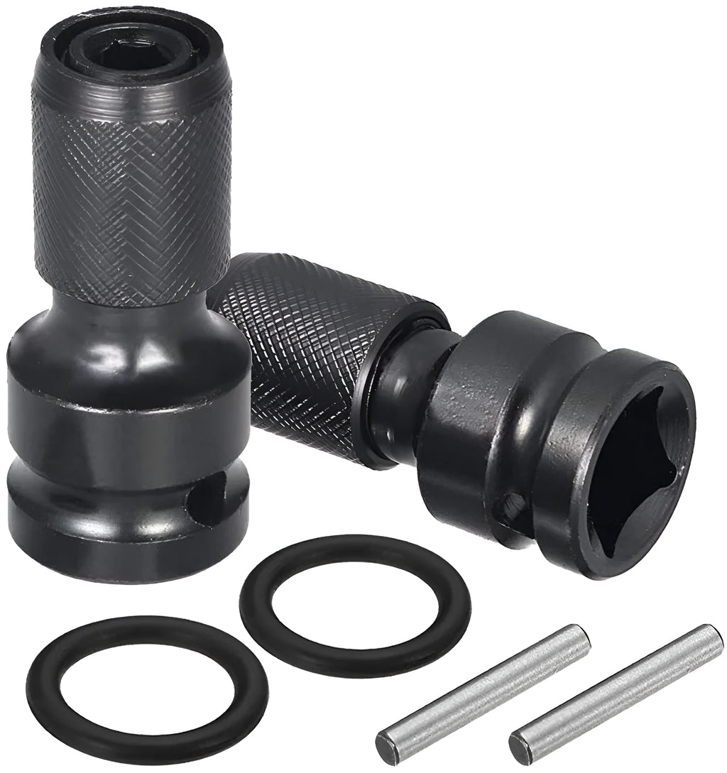 Square turn hexagonal handle telescopic bit holder scaling from 1/2 to 1/4 inch drive.