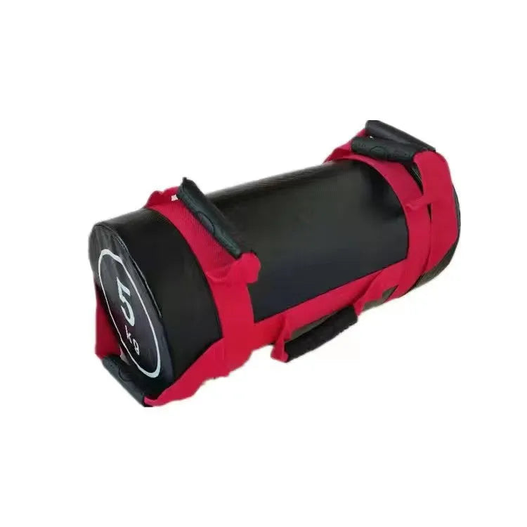 Flat white leather PVC fitness power bag sandbag for weight training in 5KG to 30KG options