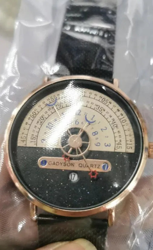 M-1288 men's quartz sports watch with 40mm dial, alloy case, and stainless steel or leather strap