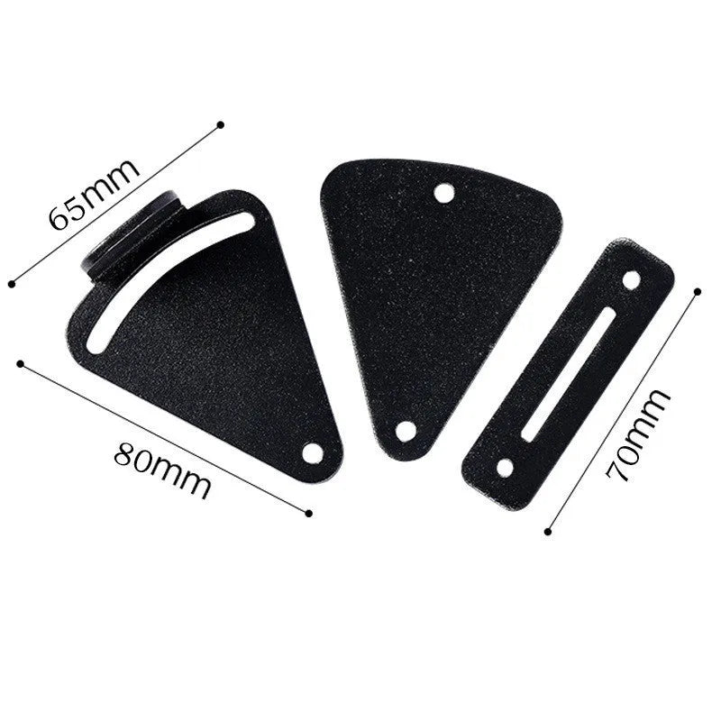 Black stainless steel sliding barn door lock for gaps under 2cm