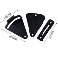 Black stainless steel sliding barn door lock for gaps under 2cm