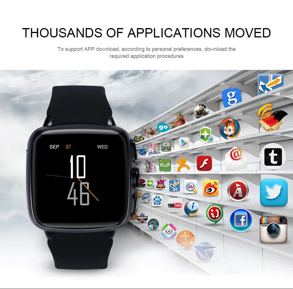 Z01smart watch with 1.54inch HD capacitive screen in black or white colours