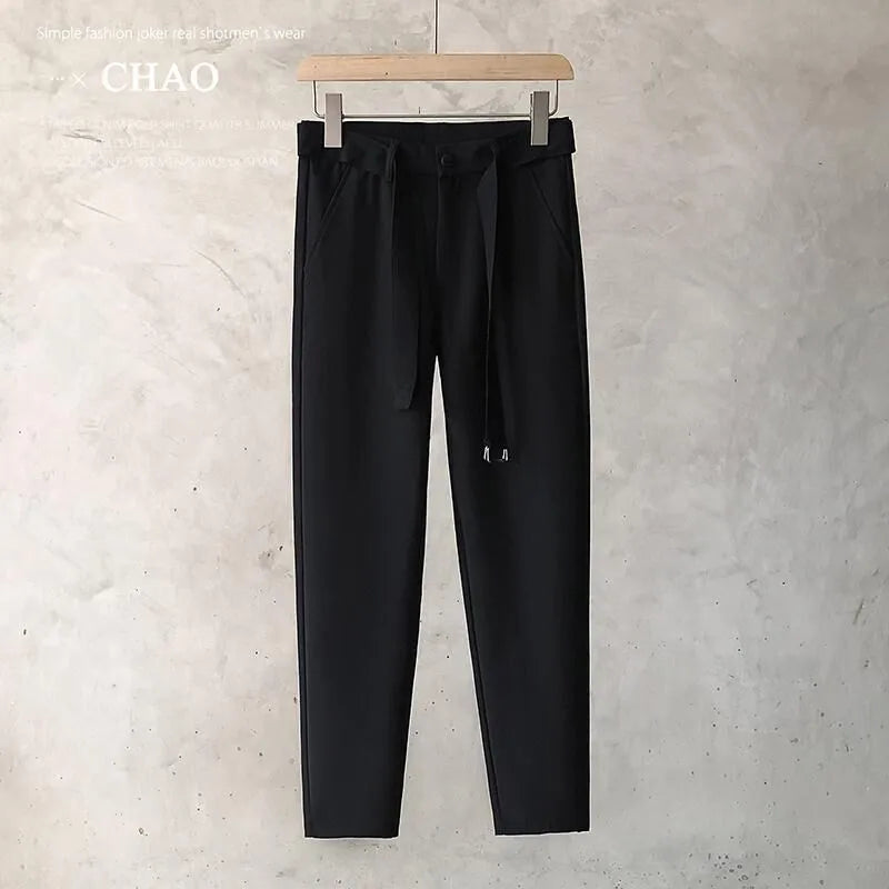 Boys slim straight tapered wool trousers in multiple colours with straight leg opening