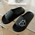 Women's EVA platform slides with cat design in multiple colours on a non-slip sole.
