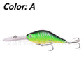 Floating Rock Little Fat Man Mino Lure fishing bait showing 10.5cm length and deep diving long tongue board design