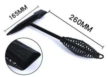 Electric welding slag hammer with spring handle for slag and rust removal