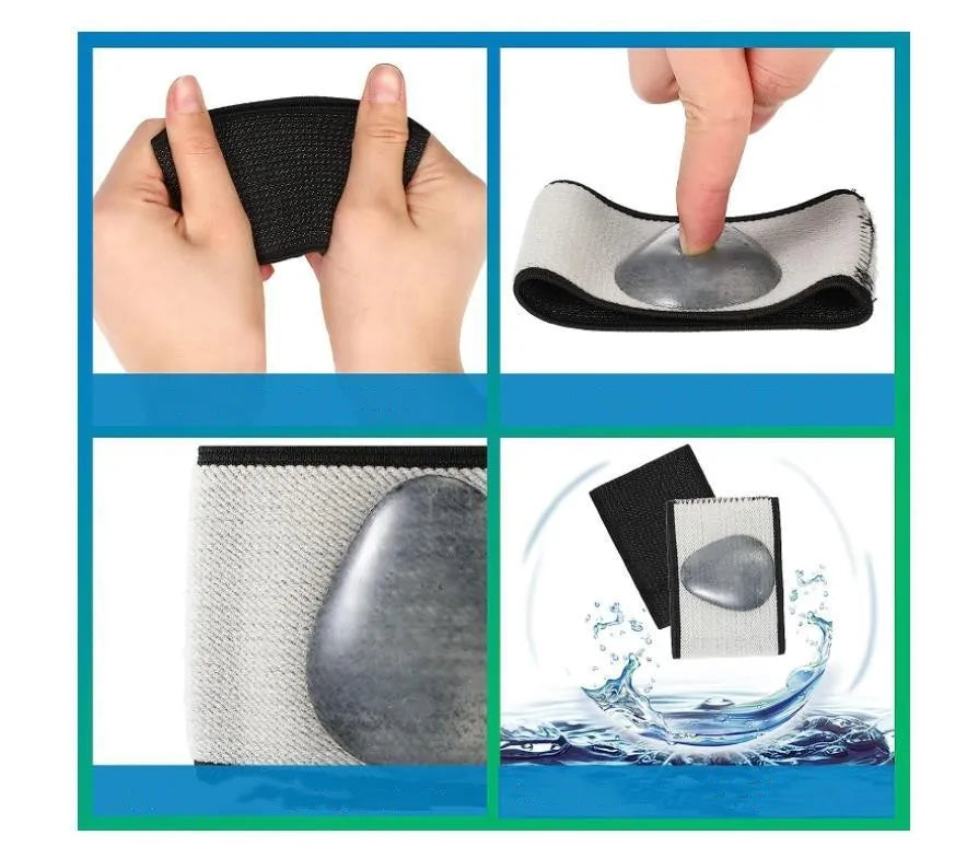 Elastic flat foot support bandage with arch support in heart style or plain design