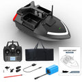 V020 GPS remote control fishing boat with LED lights shown on water