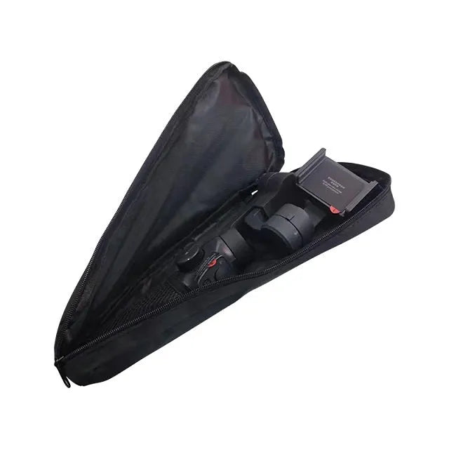 Black cloth mobile phone stabiliser storage bag for gimbal accessory protection
