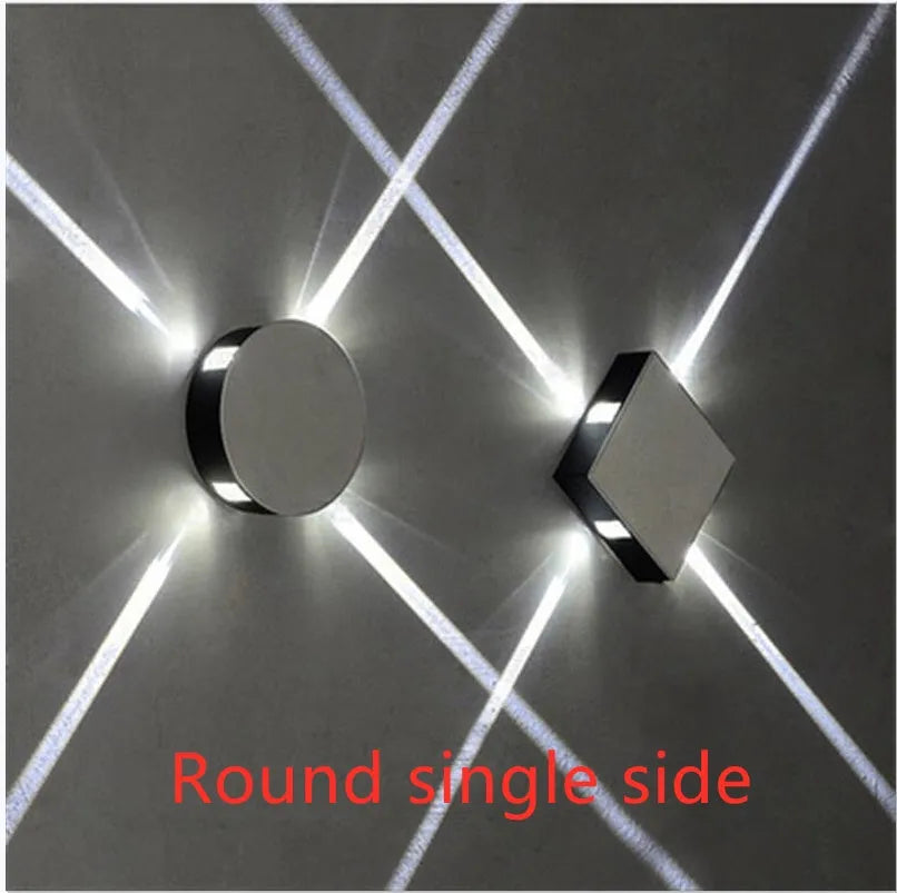 Modern square and round LED wall light with iron lampshade in Chinese style design