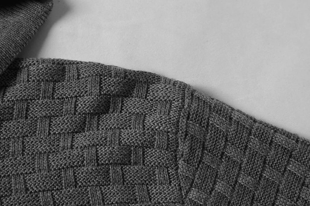Men's grey cotton-polyester blend hoodie sweatshirt on a hanger.