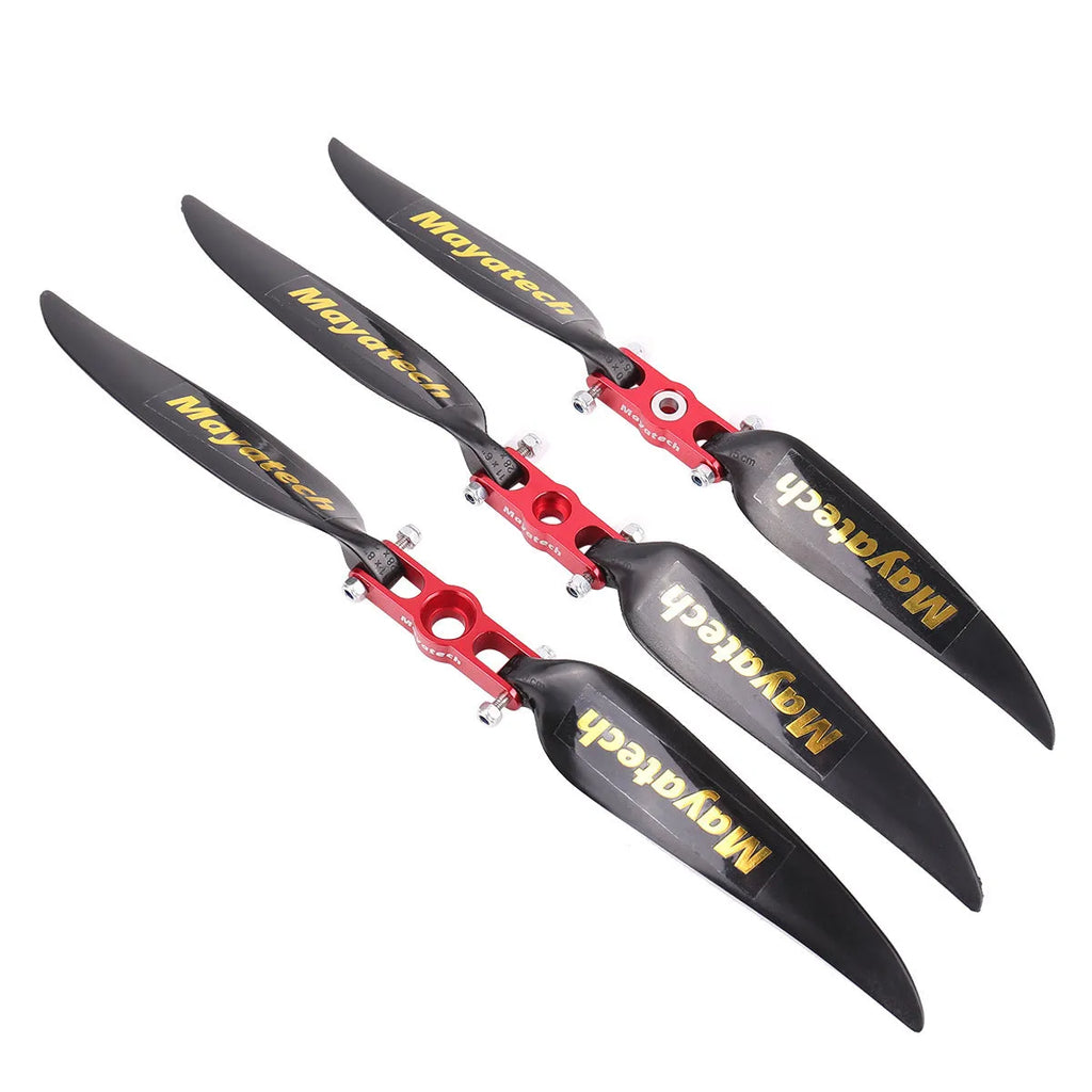 Black glider folding paddle with quick disassembly fittings shown in 12 x 6.5 cm dimensions