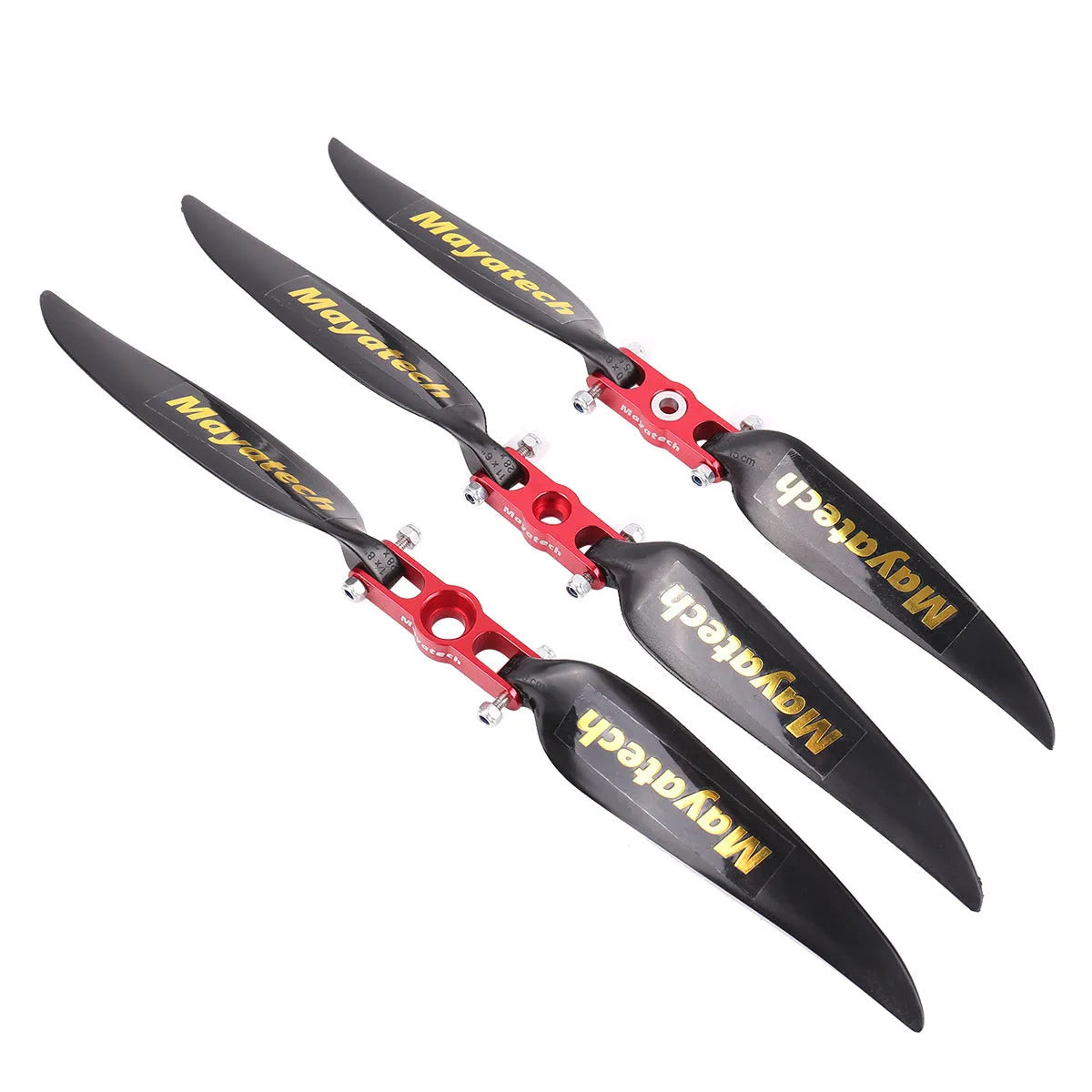 Black glider folding paddle with quick disassembly fittings shown in 12 x 6.5 cm dimensions