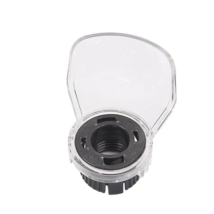 Clear plastic Delta power tool protective cover for grinding, showing transparent shield.