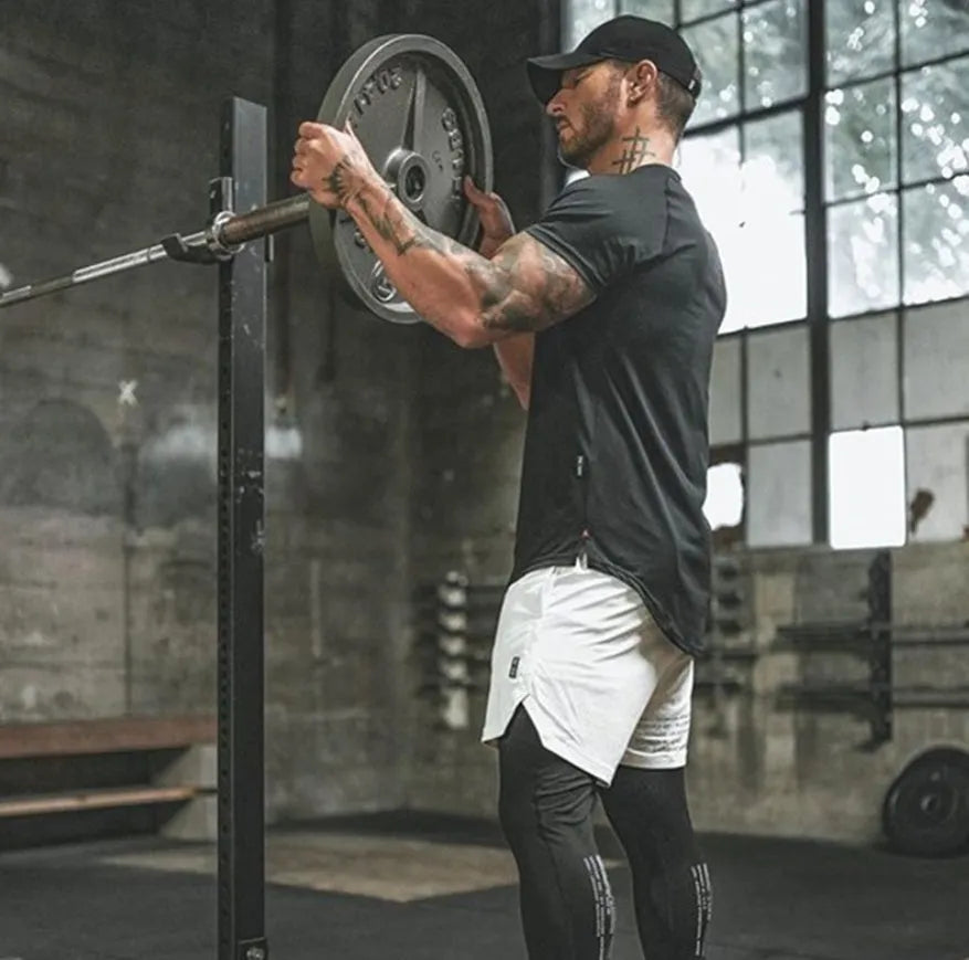 Mens plain cotton gym t-shirt in Army Green colour for fitness workouts
