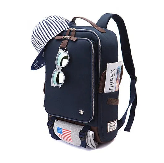 Modern Korean design men's backpack in Oxford cloth with 30x16x46cm dimensions