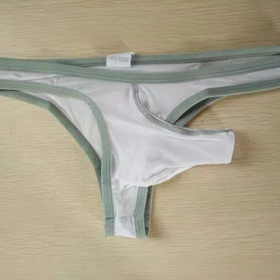Men's ice silk nylon underwear briefs in seven colour options with Asian sizing