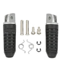 Black aluminium alloy motorcycle foot pedals replacement set for Suzuki Hayabusa and V-Strom models