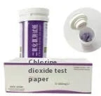 Chlorine dioxide test paper bottle containing 50 pieces for waste water concentration detection