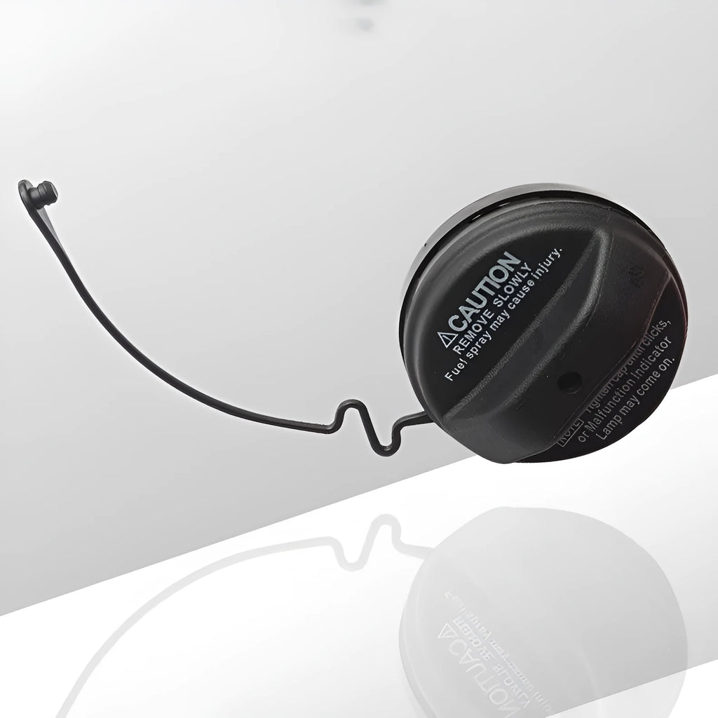 Black plastic snap-in fuel tank cap for Toyota vehicles