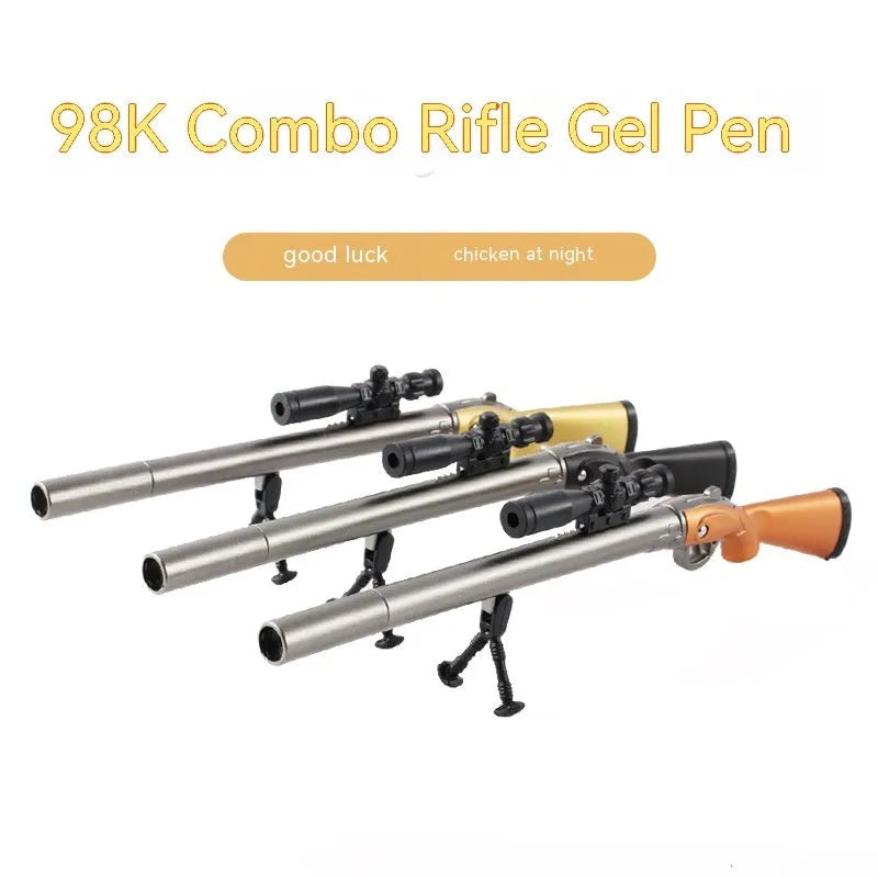 Eating Chicken 98K Sniper Rifle creative modelling gel pen with Marvel design and 0.5mm tip