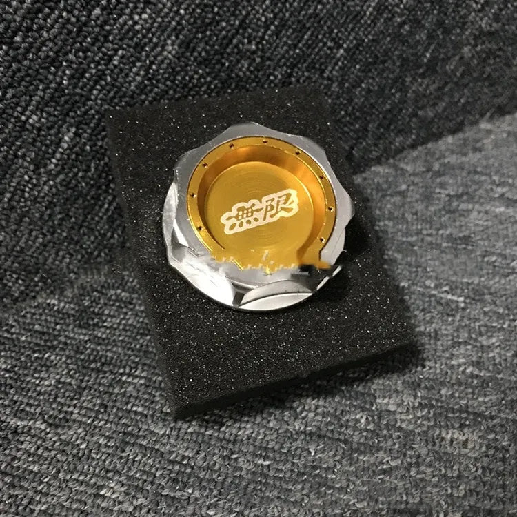 Aluminium alloy oil filter cap for Honda vehicles in six colour options