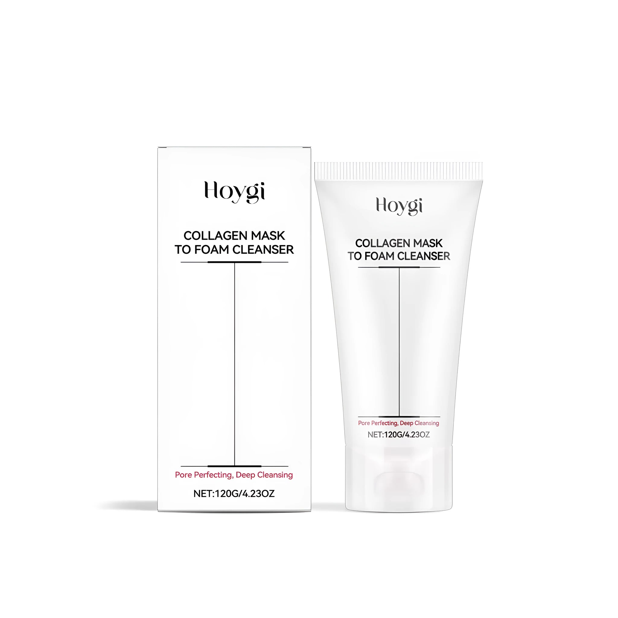 120g bottle of collagen and hyaluronic acid moisturising cleansing milk for the face.