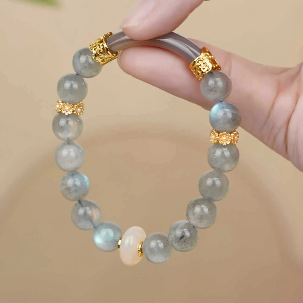 Emerald green Tian Shan Cui jade half bracelet with floating flower girl design for women
