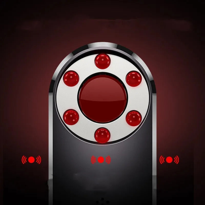 Compact portable infrared detector for anti-monitoring and anti-positioning security applications