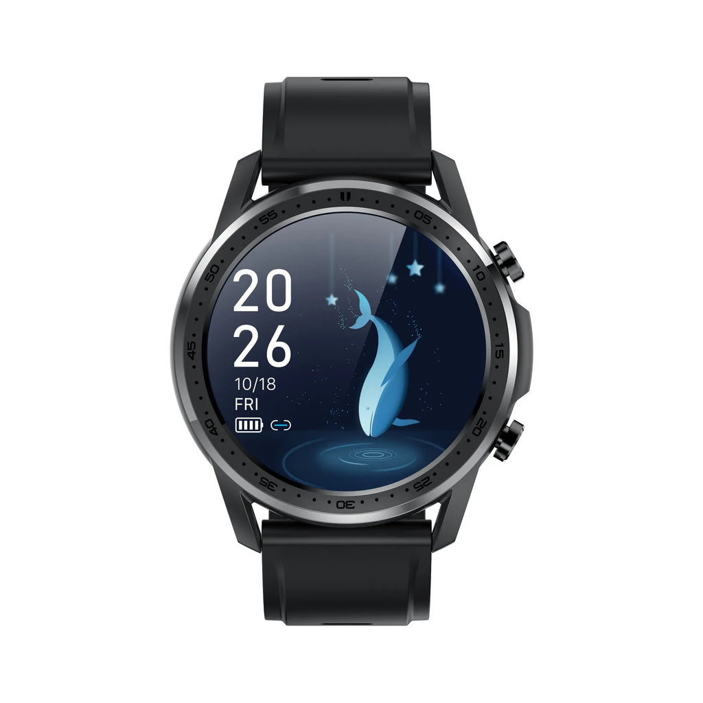 Youth2 smart health bracelet with zinc alloy case showing 1.3-inch display for body temperature tracking.