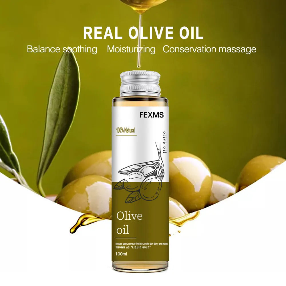 Coconut Skin Care Massage Body Care Essential Oil 100ml Universal Skin Type Castor Coconut Jojoba Olive Nuts Oil Set for Relaxing Massage