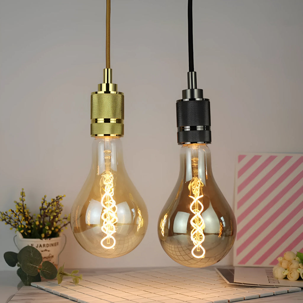 Double helix LED soft light strip measuring 110mm by 200mm with gold A110 power supply option
