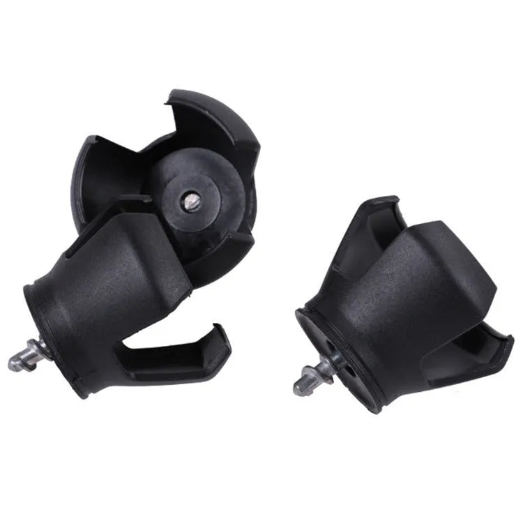 Black aluminium golf ball picking device with clip attachment, 60g weight