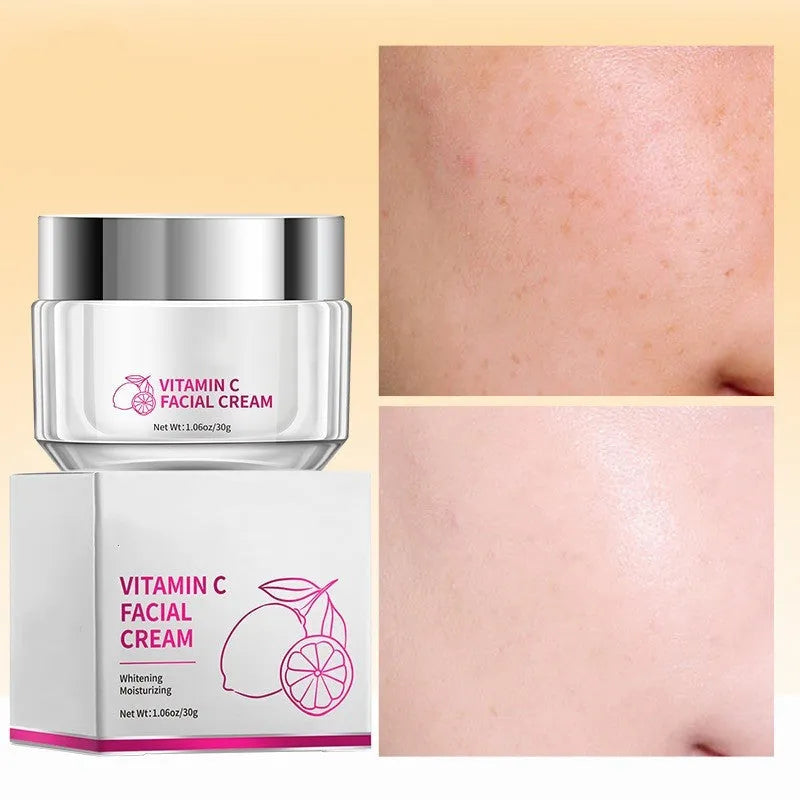 30g vitamin C face cream jar with universal skin type formula