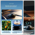 Solar electromagnetic de-icing car aromatherapy device with simple plastic design