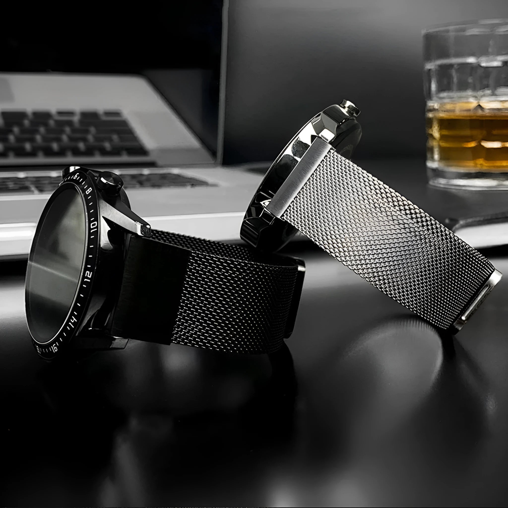Stainless steel metal link bracelet strap for Garmin Fenix 7 and 6 series smartwatches in silver finish.